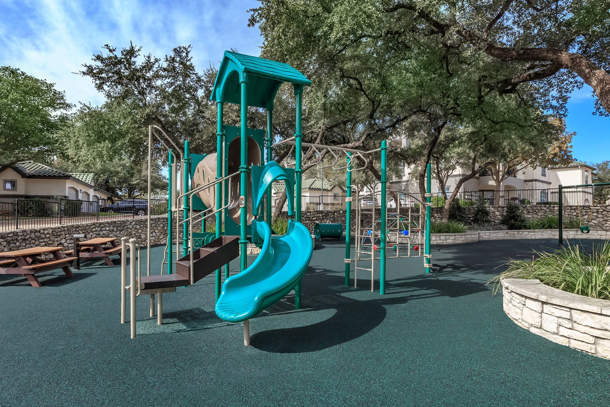 A playground renovated by Gage Commercial Construction